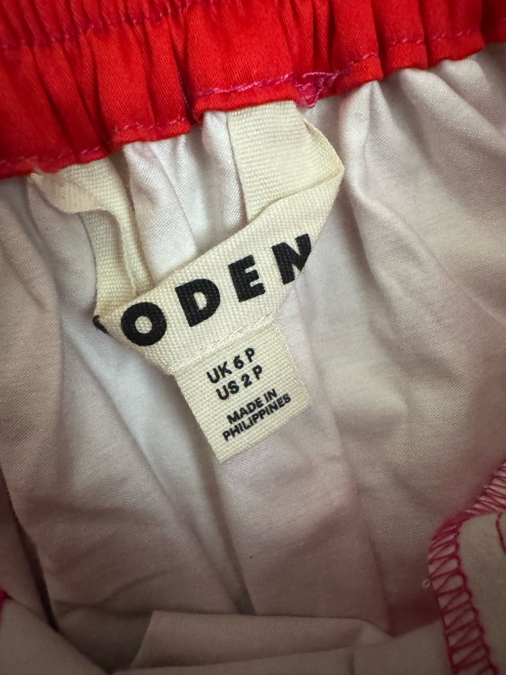 Boden Pink Verity Cotton Midi Skirt 2P - Picture 4 of 5